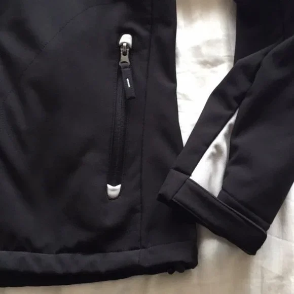 Free Country Women's Black Wind Wall Soft-Shell Jacket - Picture 4 of 5